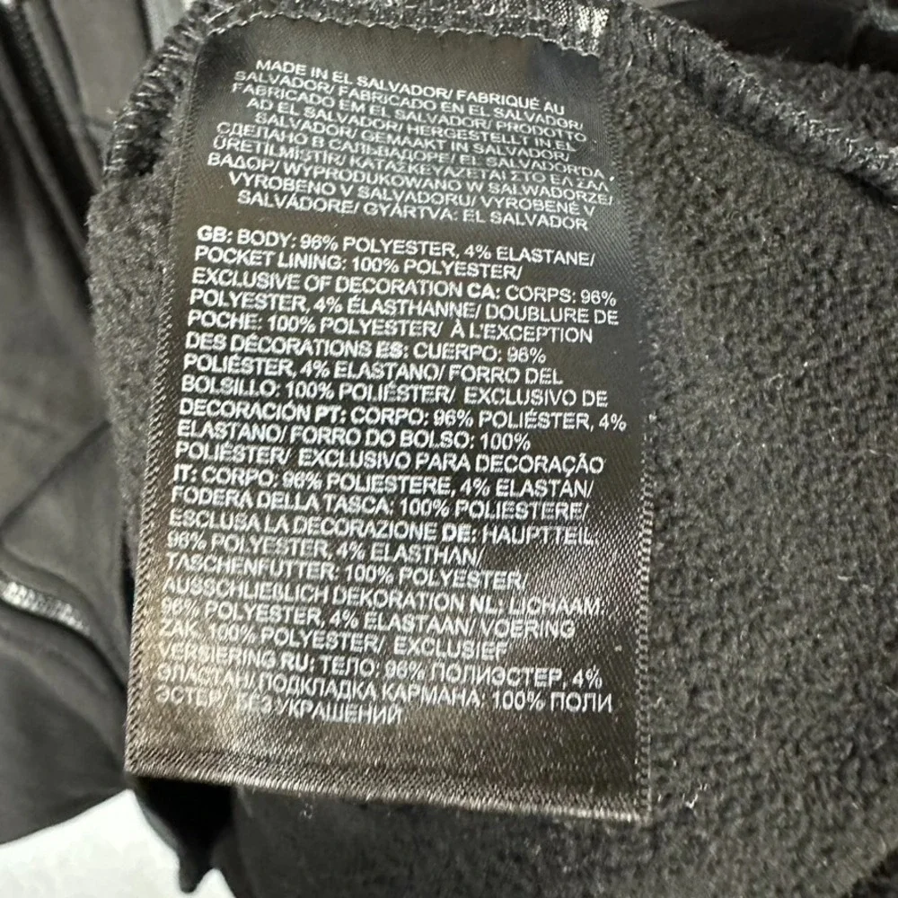The North Face Fleece Lined Men's Skyline Black Full Zip Large eBay Logo - Picture 6 of 10